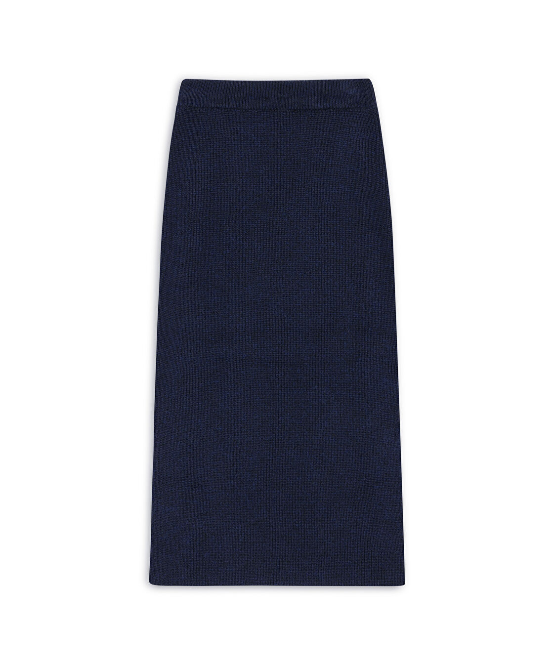 Yırtmaçlı triko etek - IW6240004152015 - Lacivert Etek