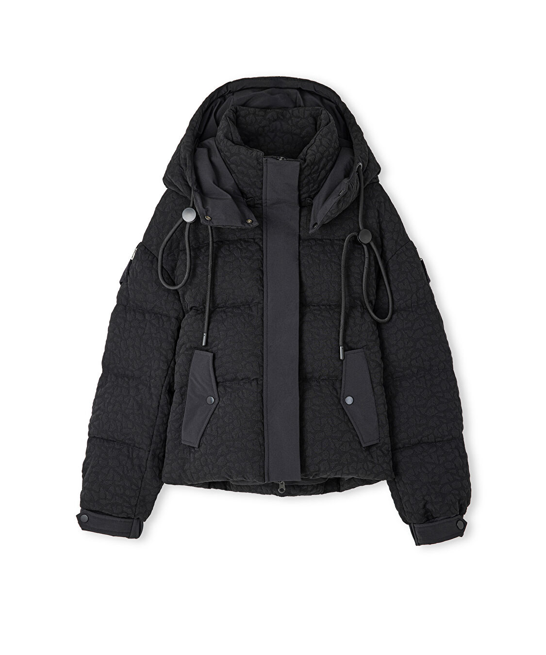 Jakarlı şişme mont - IW6240012166001 - Siyah Mont