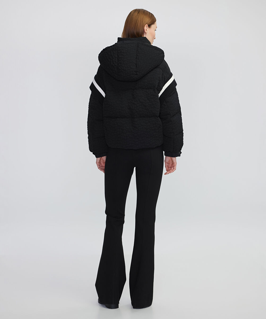 Jakarlı şişme mont - IW6240012166001 - Siyah Mont