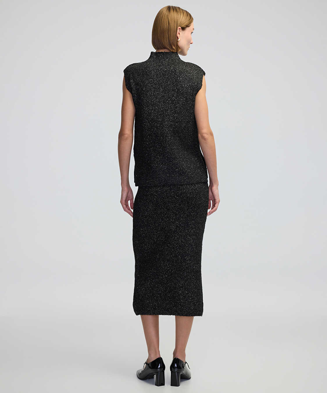 Lurex iplikli triko - IW6240050277001 - Siyah Triko