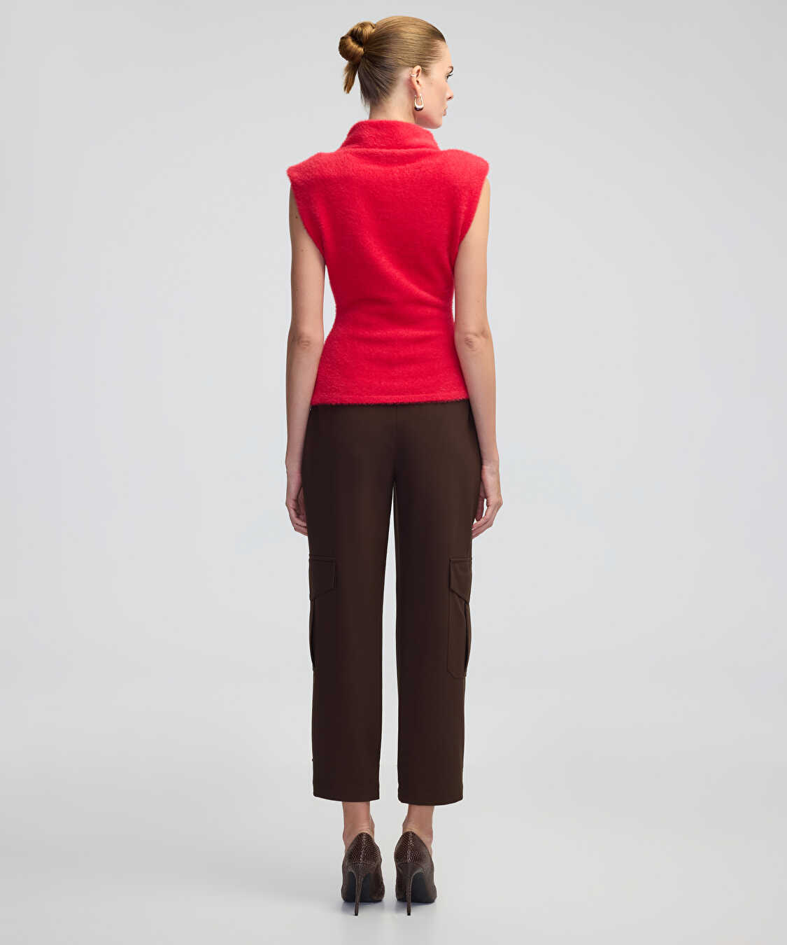 Vatkalı pelüş triko - IW6240050306034 - Kırmızı Triko