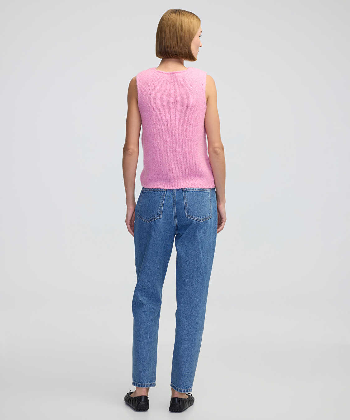 Fiyonklu süveter - IW6240050365033 - Pembe Triko