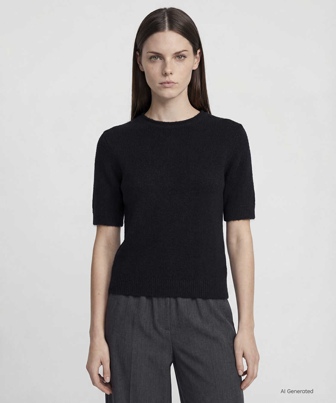 Elastik bel pantolon - IW6240003415036 - Antrasit Pantolon