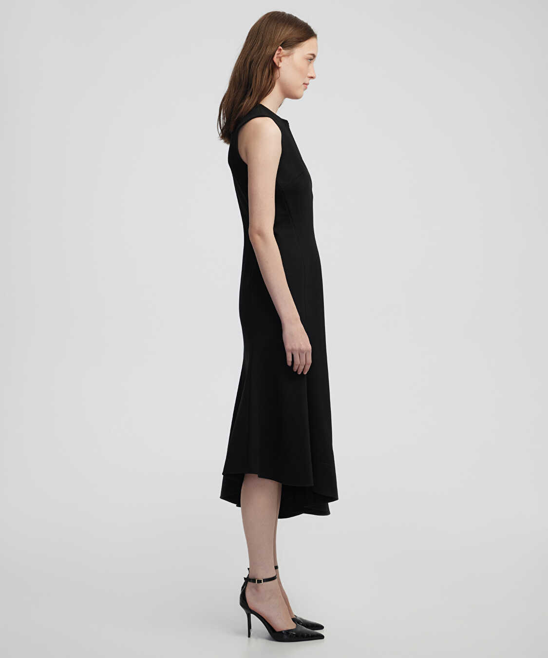 Asimetrik kesim elbise - IW6250002380001 - Siyah Elbise