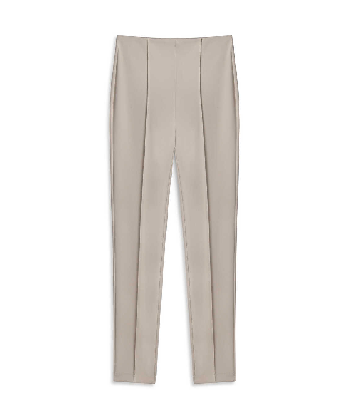 Metal fermuarlı skinny fit pantolon - IW6250003061003 - Natürel Pantolon