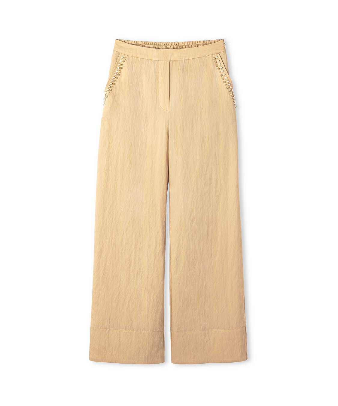 Karma aksesuarlı pantolon - IW6250003076003 - Natürel Pantolon