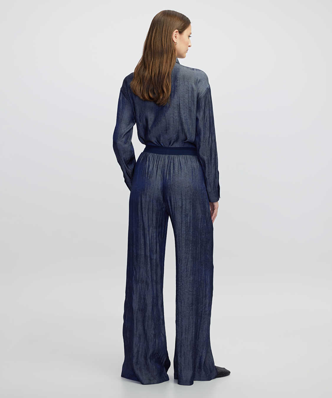 Triko mix dokulu pantolon - IW6250003079629 - İndigo Pantolon