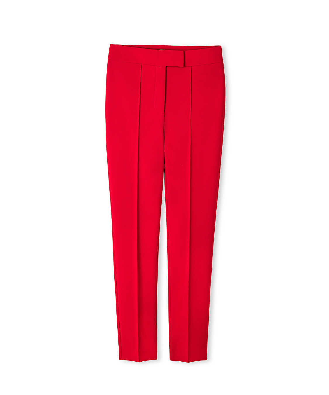 Yüksek bel skinny fit pantolon - IW6250003150034 - Kırmızı Pantolon