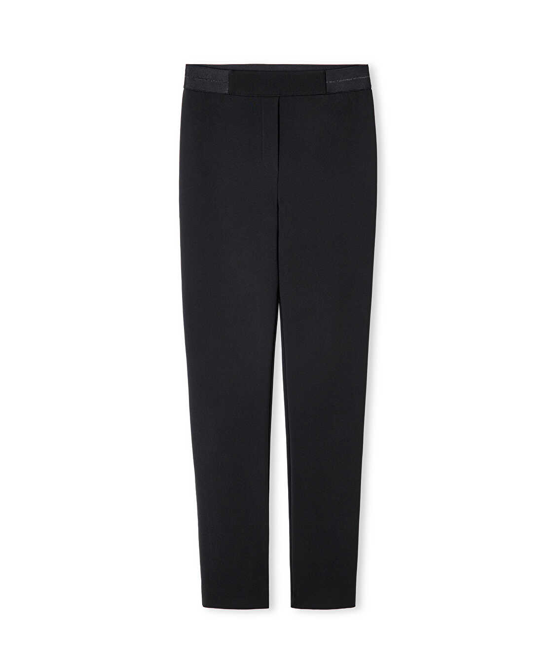 Elastik bel skinny fit pantolon - IW6250003154001 - Siyah Pantolon