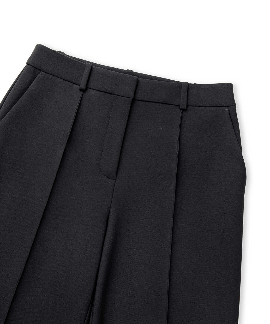 Cepli wide leg fit pantolon - IW6250003166001 - Siyah Pantolon