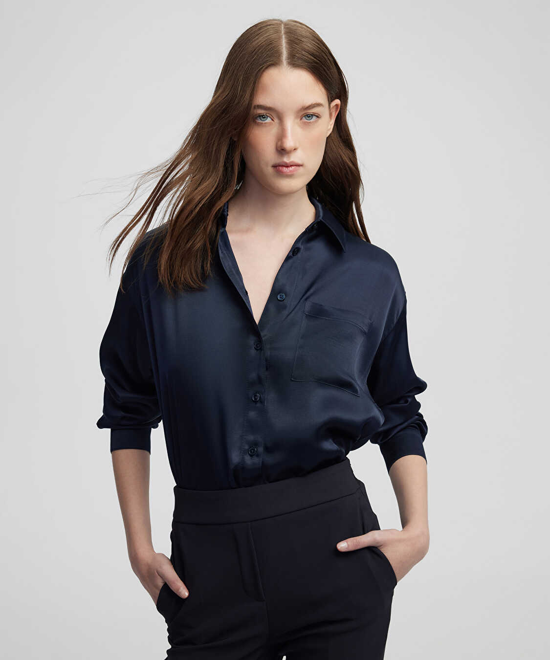 Cepli cigarette fit pantolon - IW6250003168015 - Lacivert Pantolon