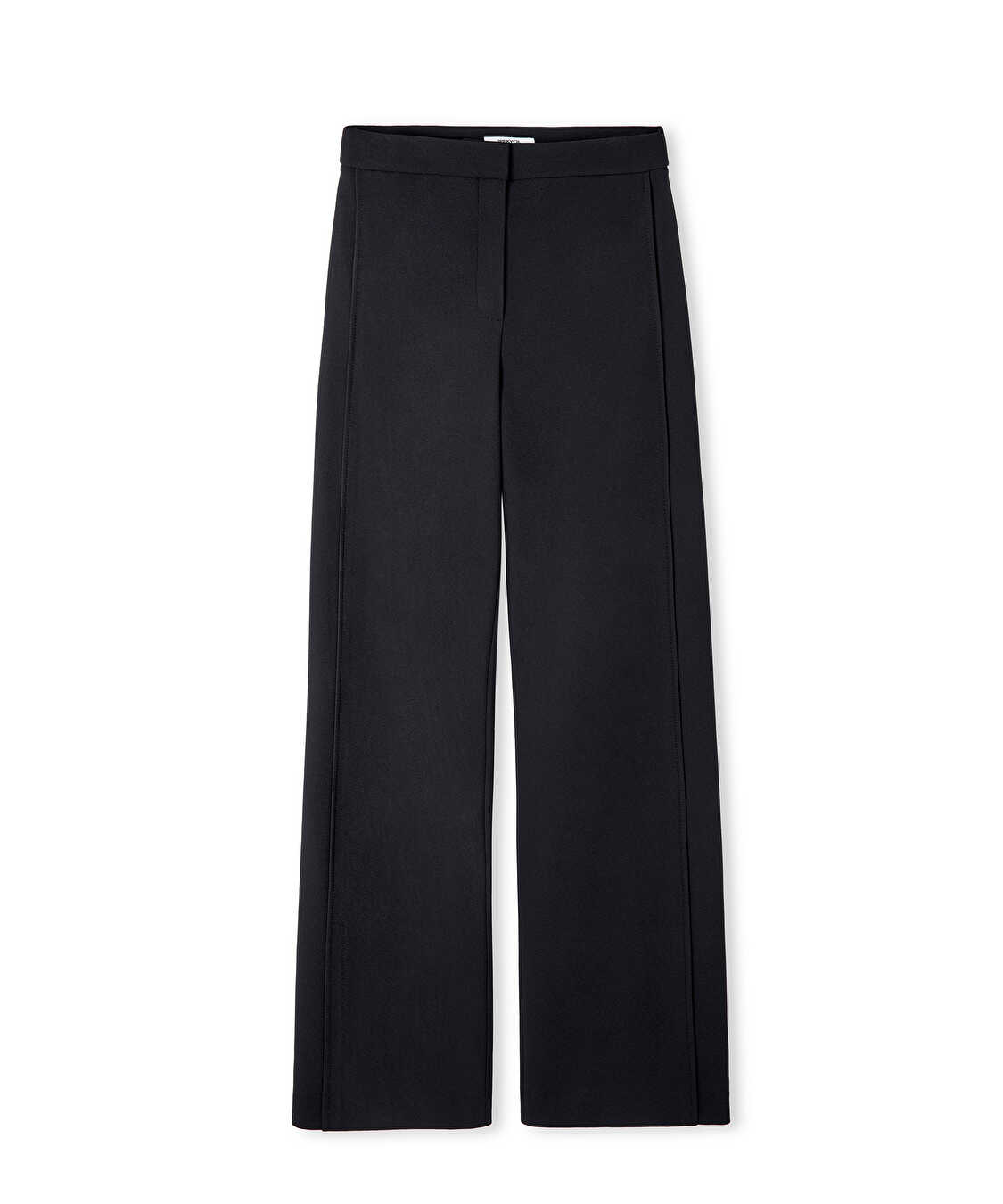 Wide leg fit aller detaylı pantolon - IW6250003198001 - Siyah Pantolon