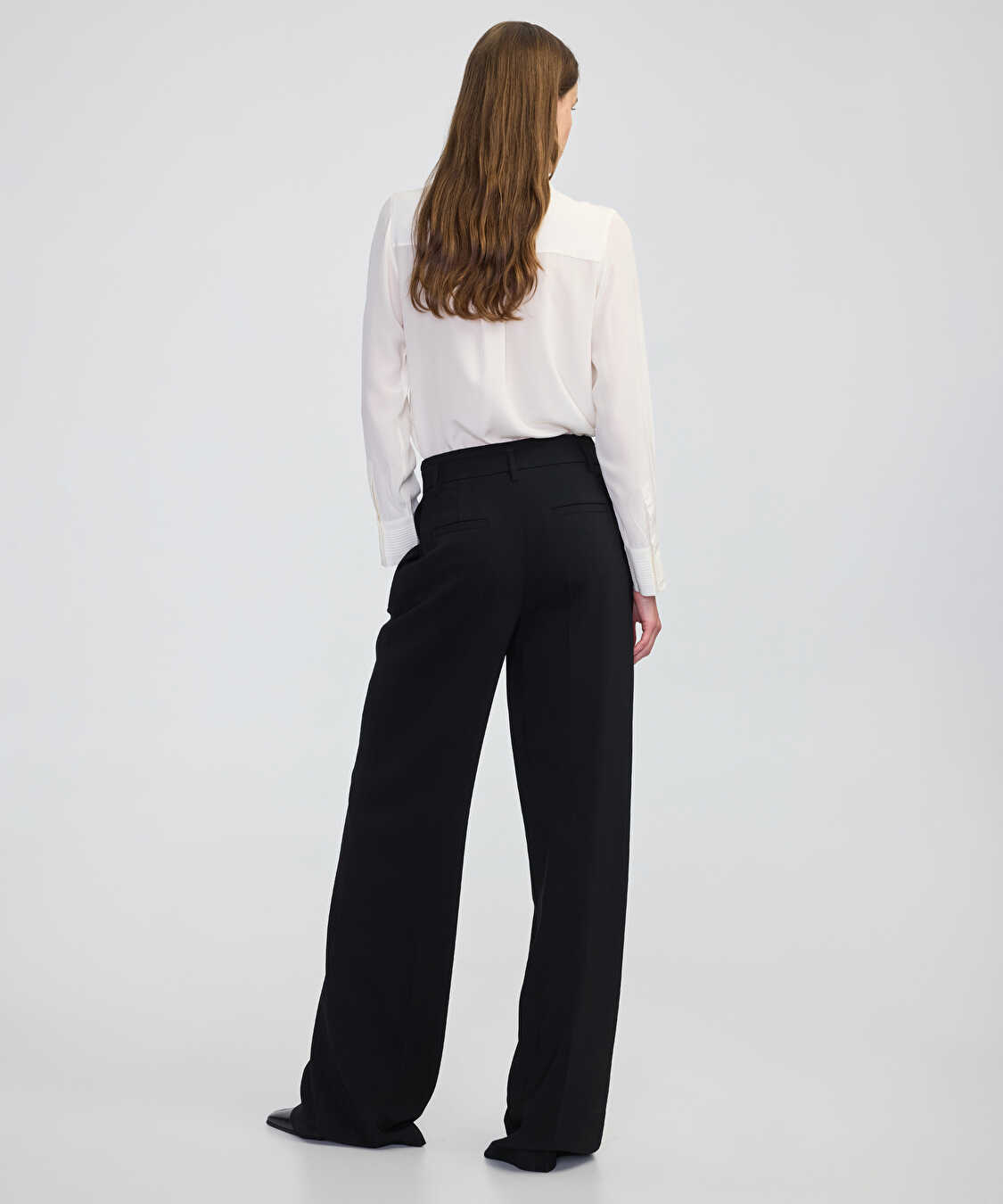Wide leg fit cepli pantolon - IW6250003226001 - Siyah Pantolon