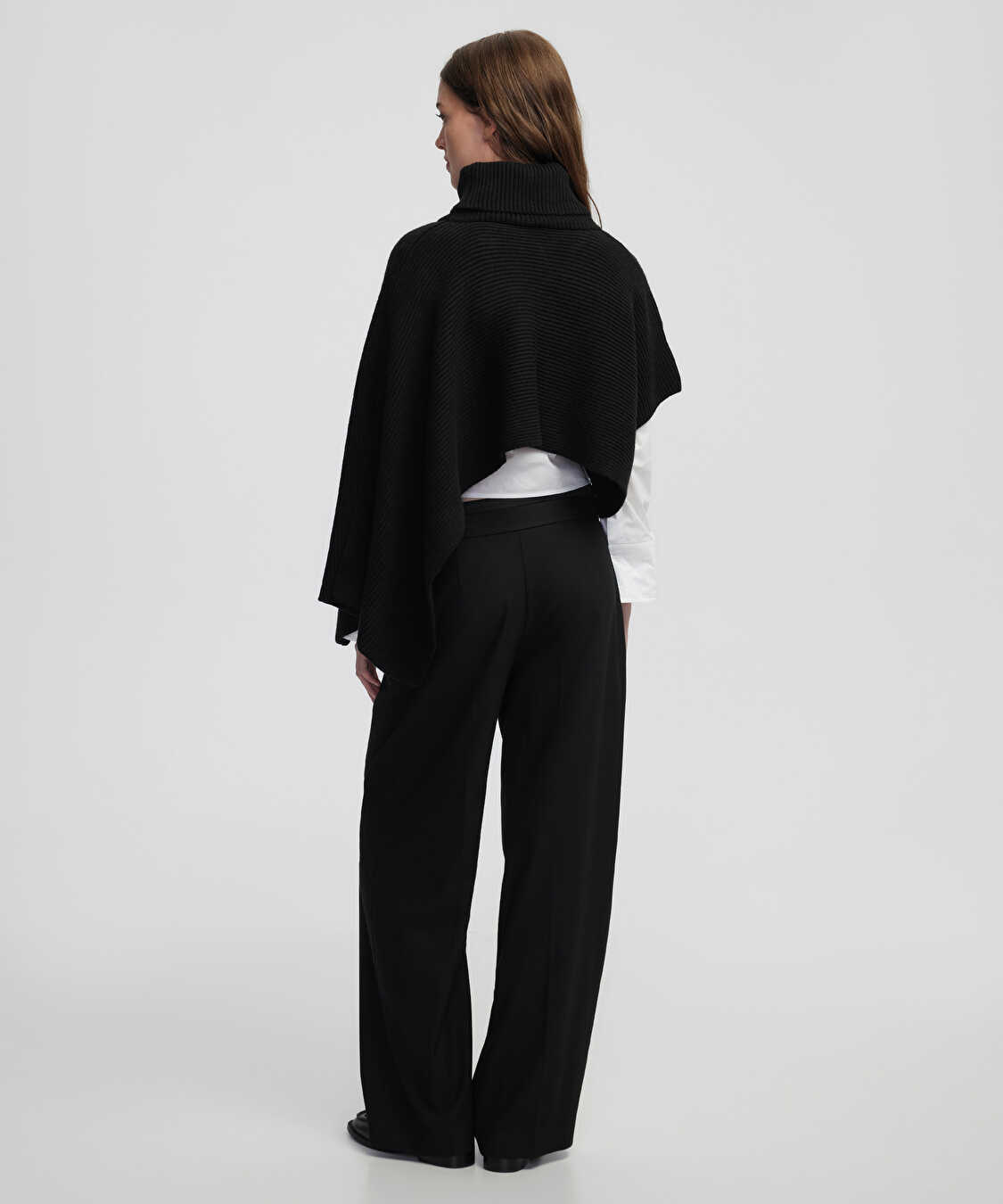 Çift kat bel pantolon - IW6250003348001 - Siyah Pantolon