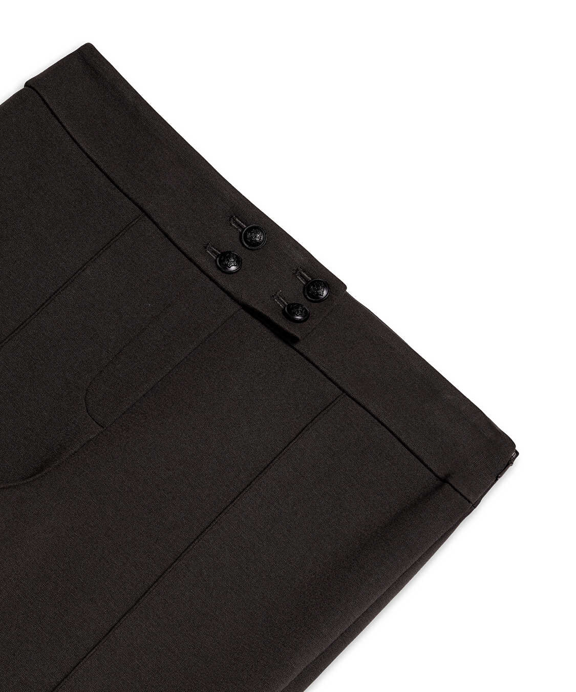 Düğme aksesuarlı pantolon - IW6250003375074 - Kahverengi Pantolon