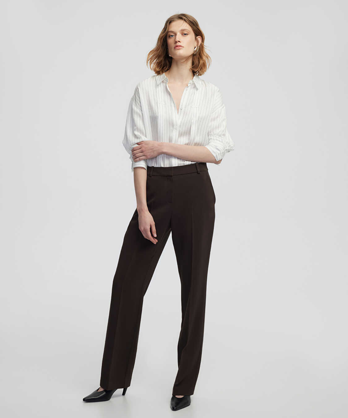Straight fit cepli pantolon - IW6250003376074 - Kahverengi Pantolon