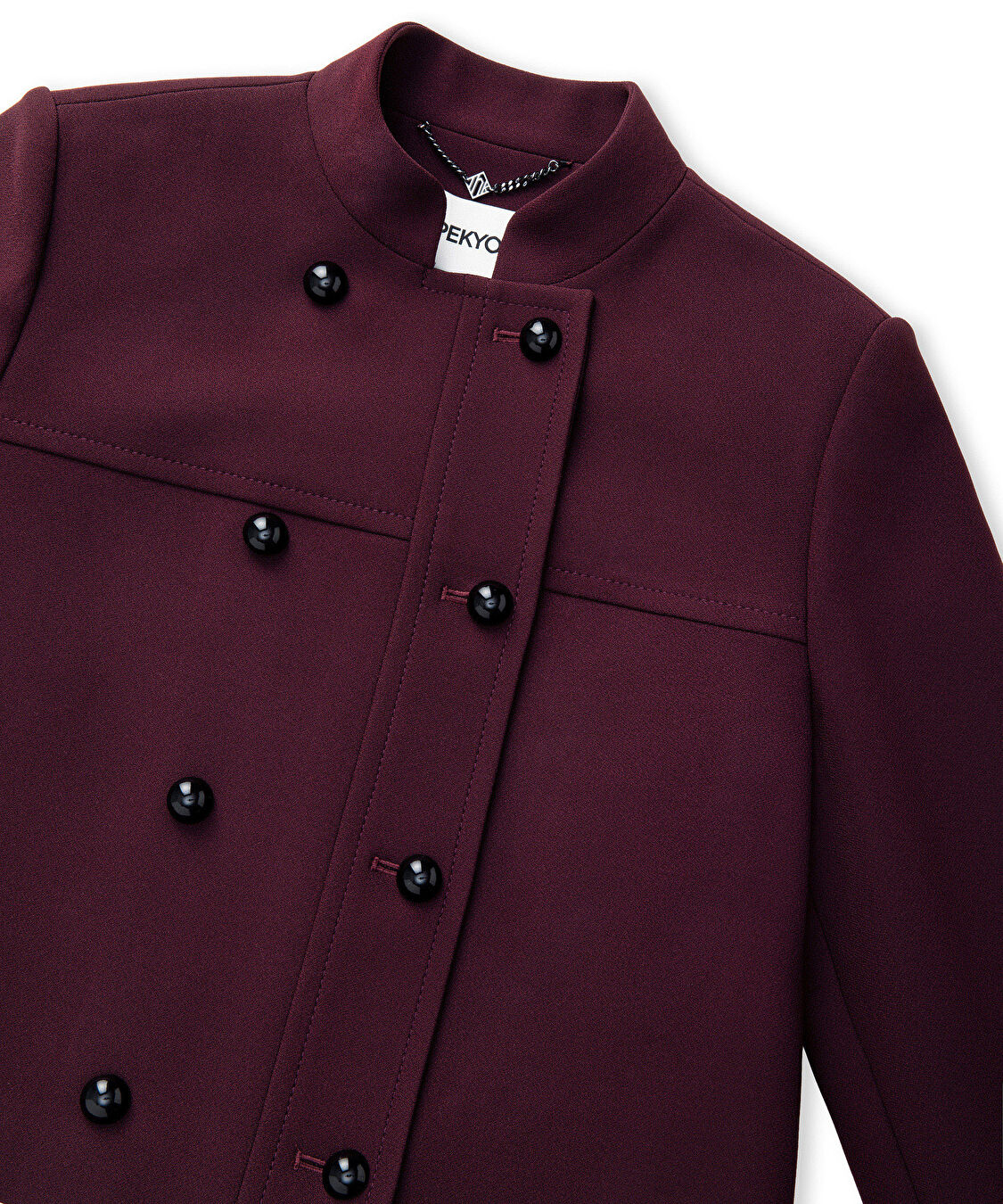 Çift sıra düğmeli ceket - IW6250005087035 - Bordo Ceket