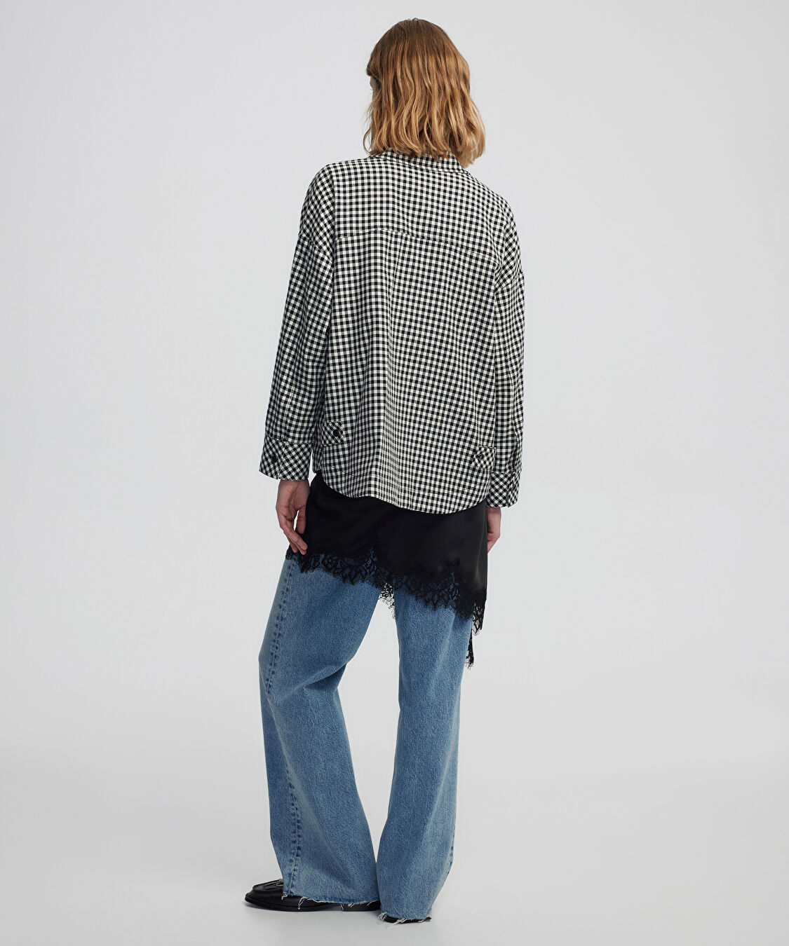 Pötikare desen ceket - IW6250005109001 - Siyah Ceket