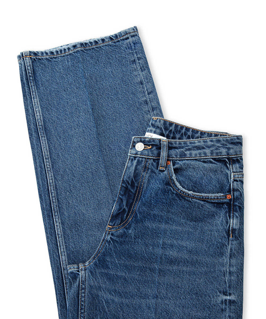Palazzo fit jean pantolon - IW6250018010AC7 - Koyu İndigo Jean Pantolon