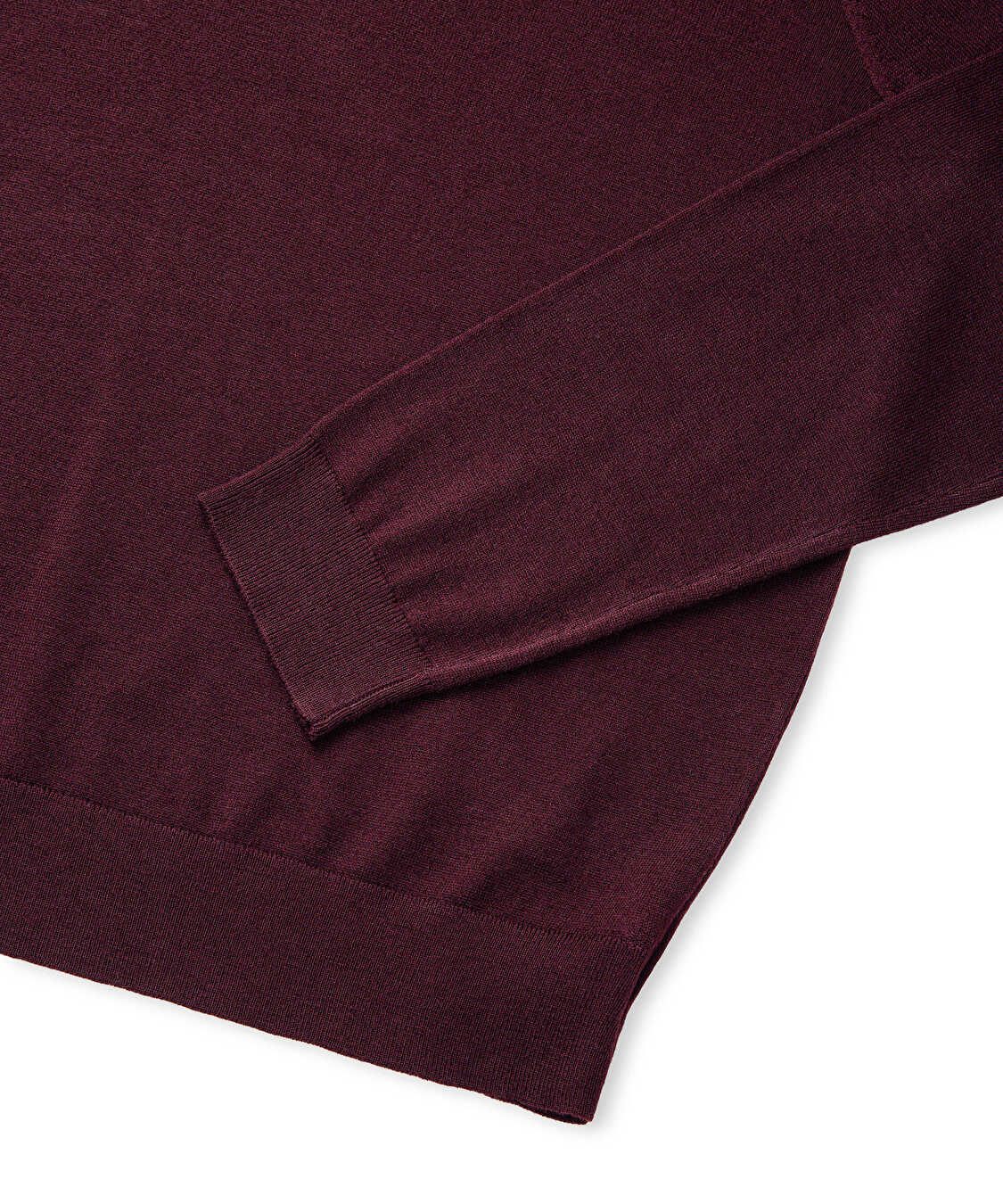 Dik yaka basic triko - IW6250050057035 - Bordo Triko