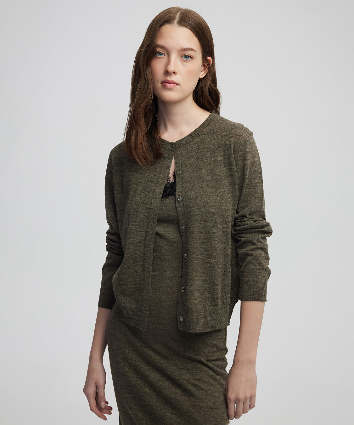 Basic triko hırka - IW6250050600014 - Vizon Triko