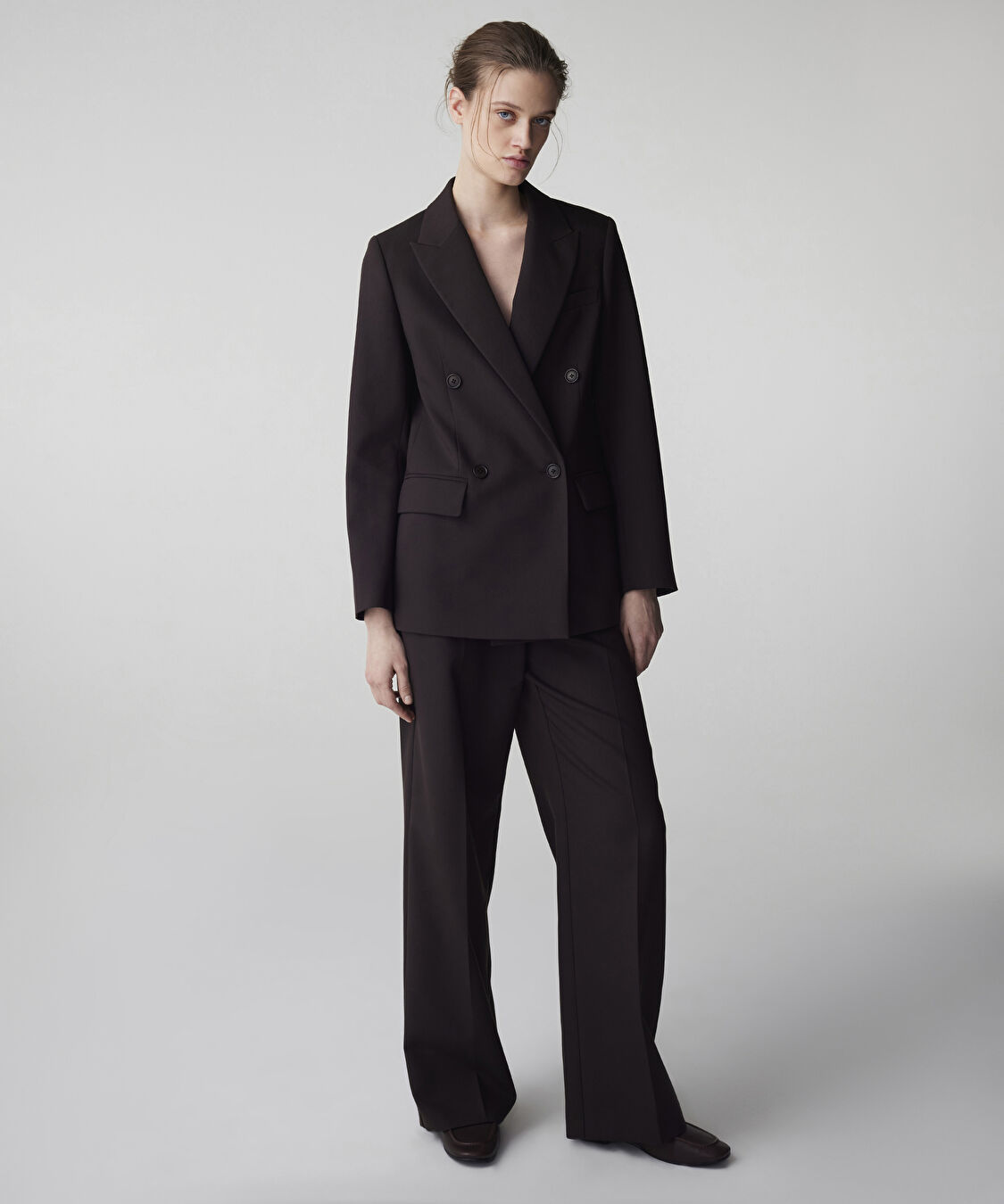 Kruvaze blazer   - IW6250106058074 - Kahverengi Blazer