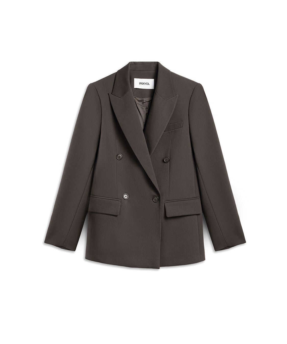 Kruvaze blazer   - IW6250106058074 - Kahverengi Blazer