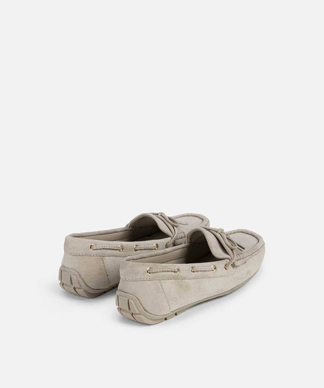 Monogram tokalı loafer - IW6250030002082 - Krem Düz Ayakkabı