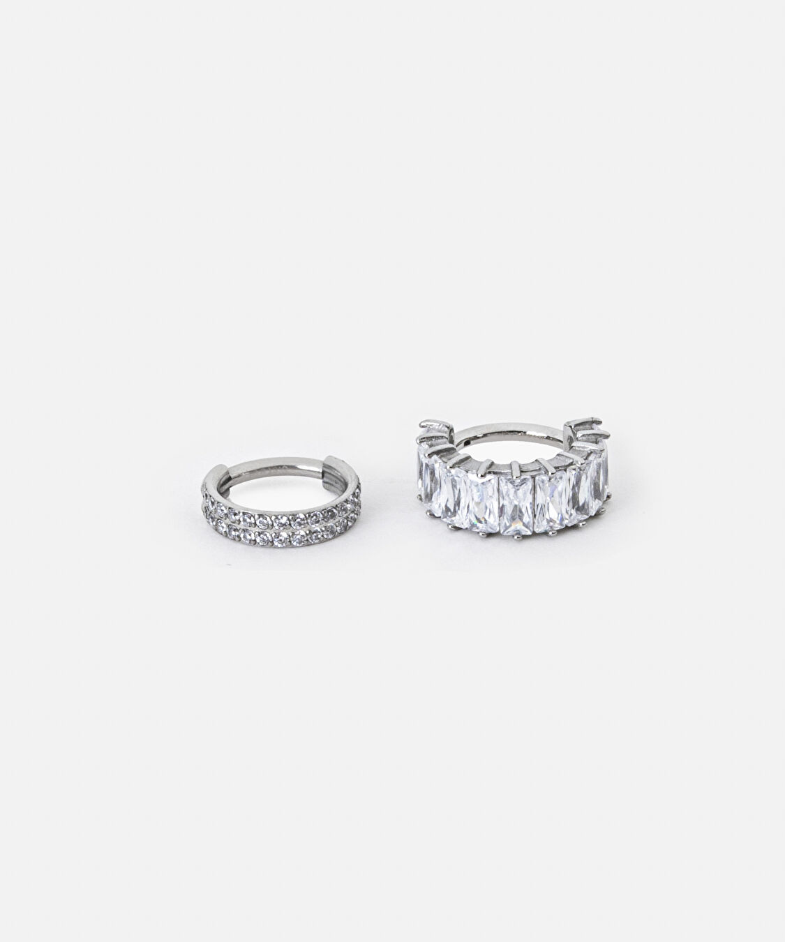 Zirkon taşlı piercing - IW6250141001122 - Gümüş Piercing