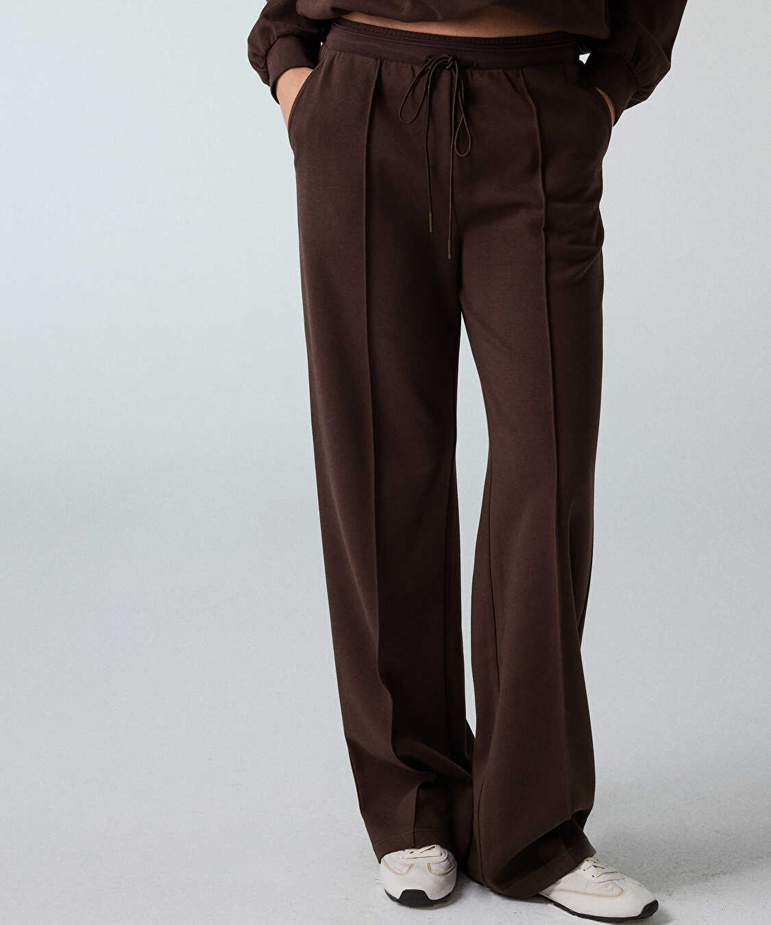 Cepli kontrast bel pantolon - IW6260003160074 - Kahverengi Pantolon