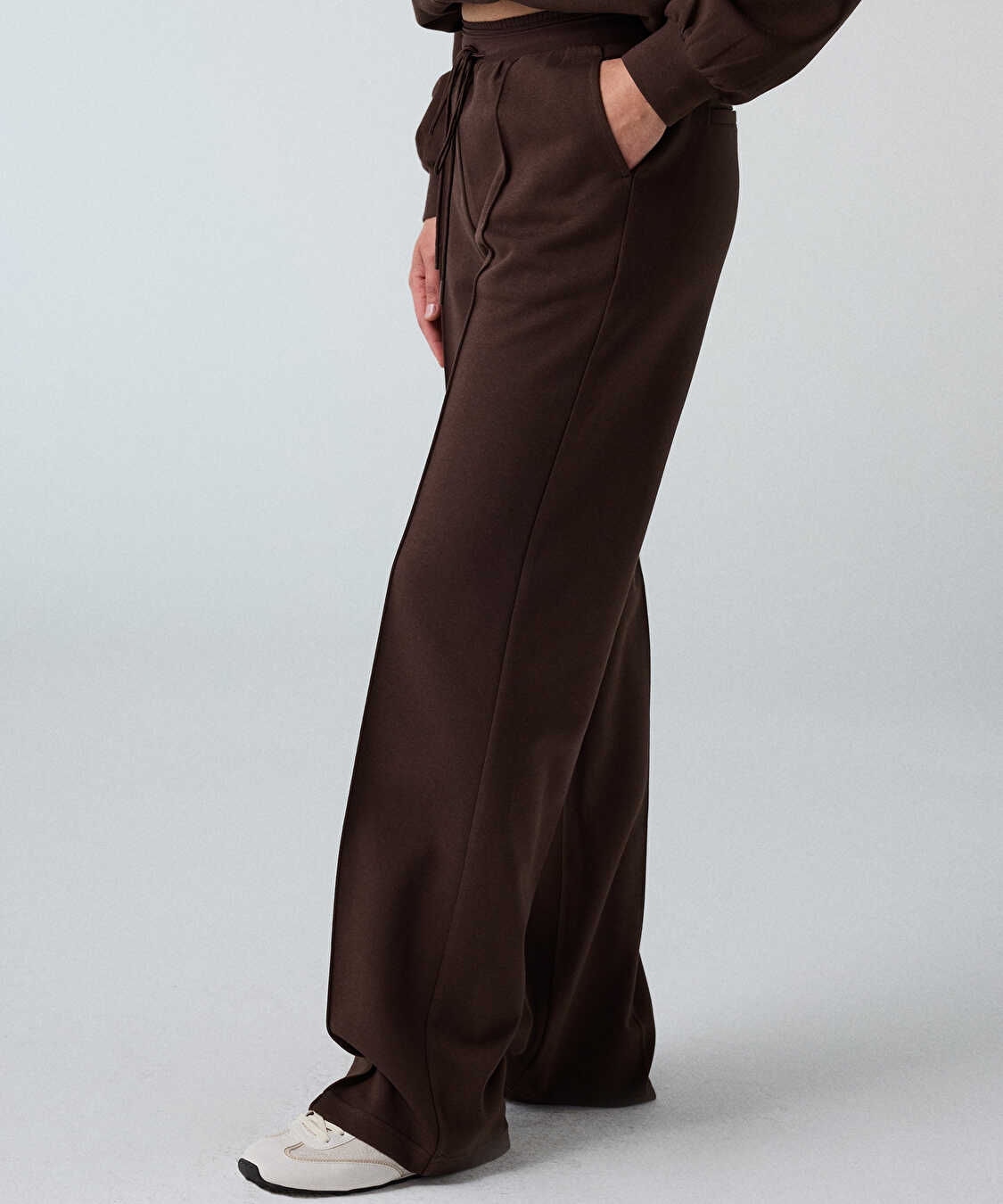 Cepli kontrast bel pantolon - IW6260003160074 - Kahverengi Pantolon