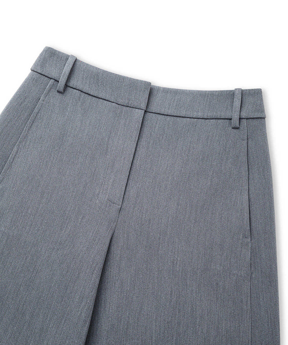 Kemerli barrel fit pantolon - IW6260003192081 - Koyu Gri Pantolon