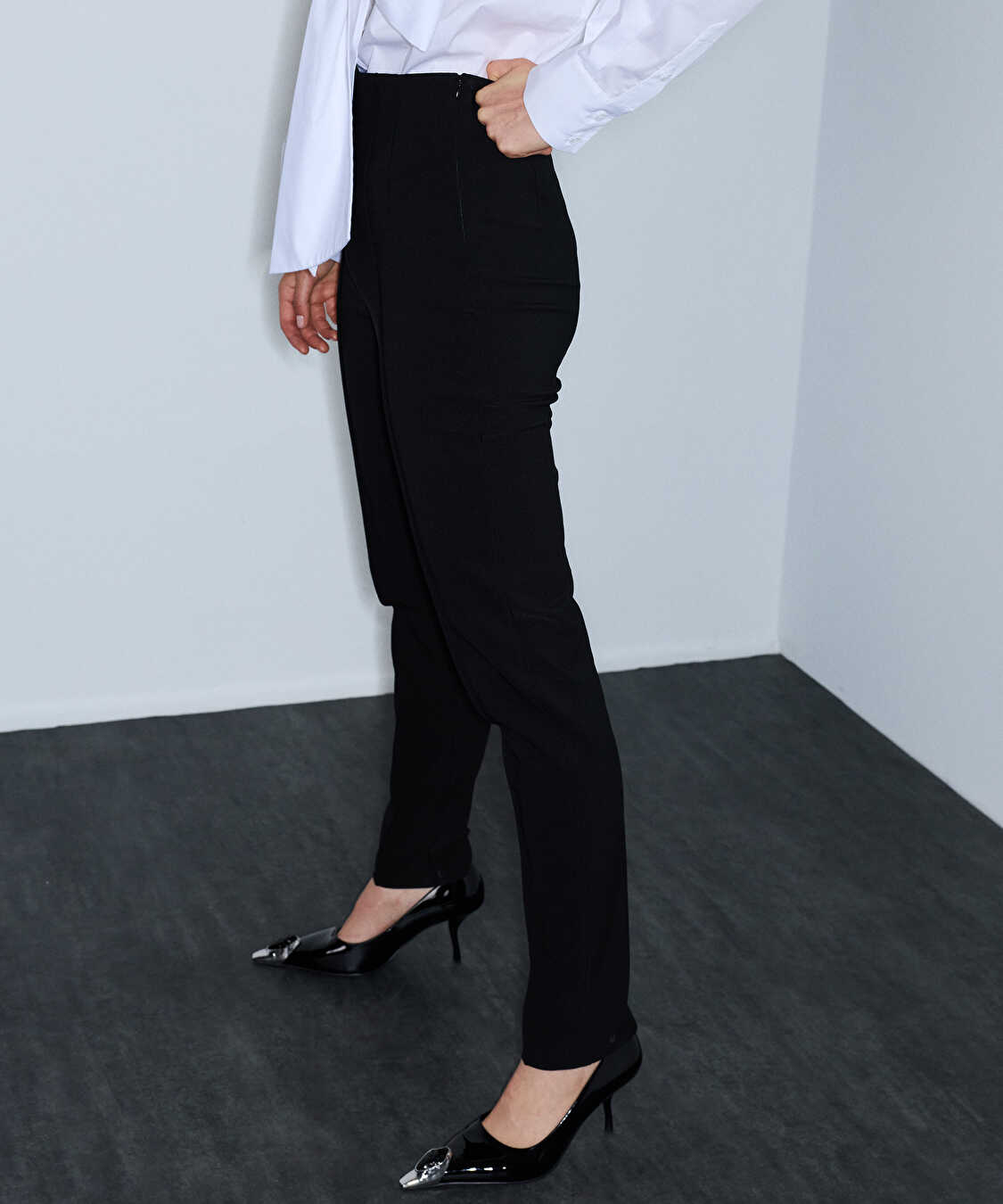 Skinny fit pantolon - IW6260003200001 - Siyah Pantolon