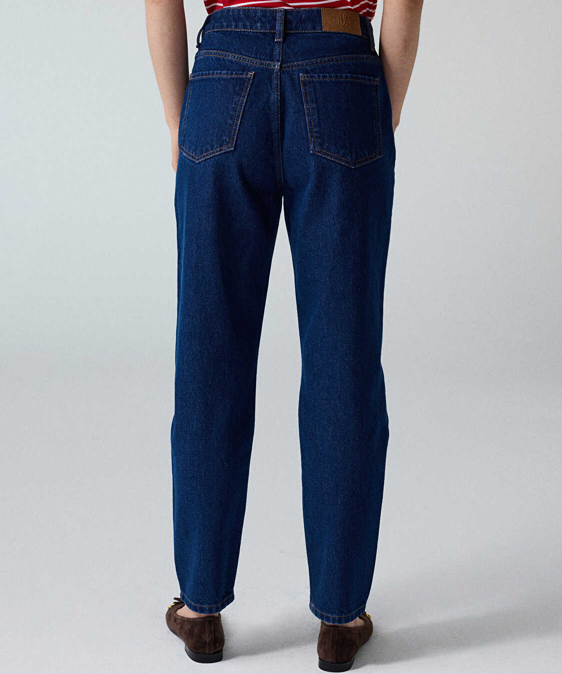 Mom fit jean pantolon - IW6260018009AC7 - Koyu İndigo Jean Pantolon