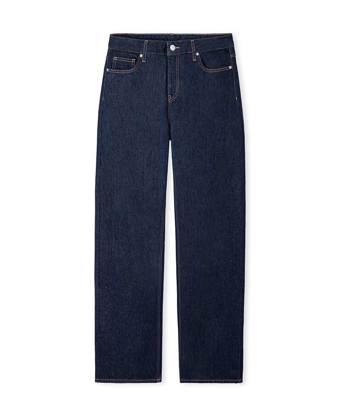 Kontrast dikişli jean pantolon - IW6260018016015 - Lacivert Jean Pantolon