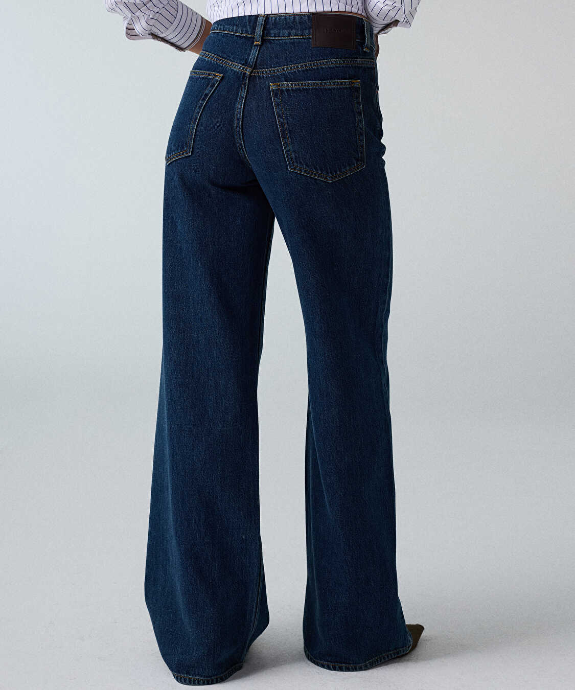 Wide leg jean pantolon - IW6260018031AC7 - Koyu İndigo Jean Pantolon