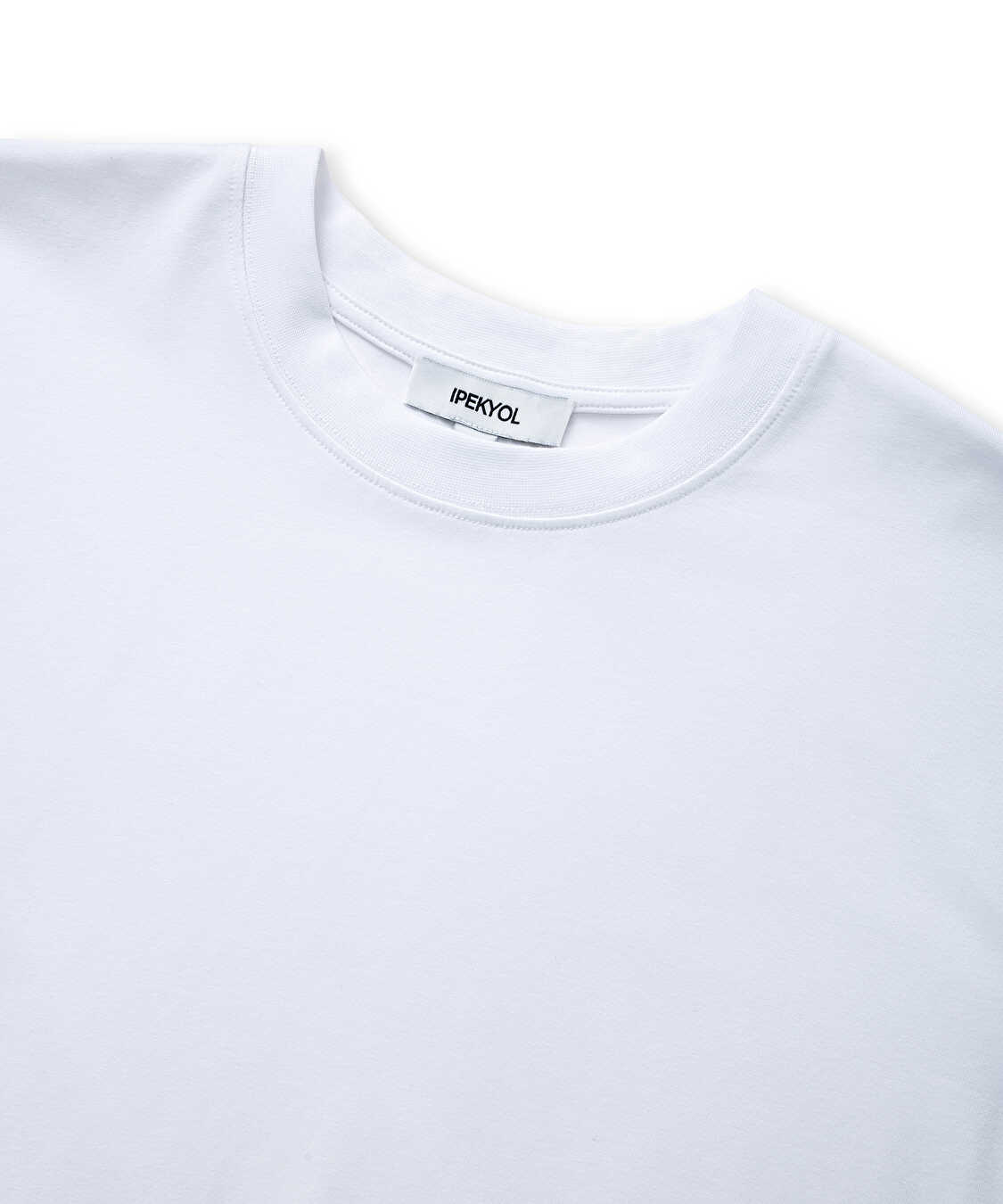 Bisiklet yaka basic tişört - IW6260070184018 - Ekru Tişört