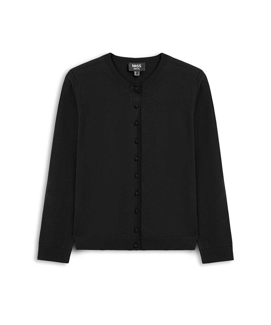 Basic triko hırka - IW6260150101001 - Siyah undefined
