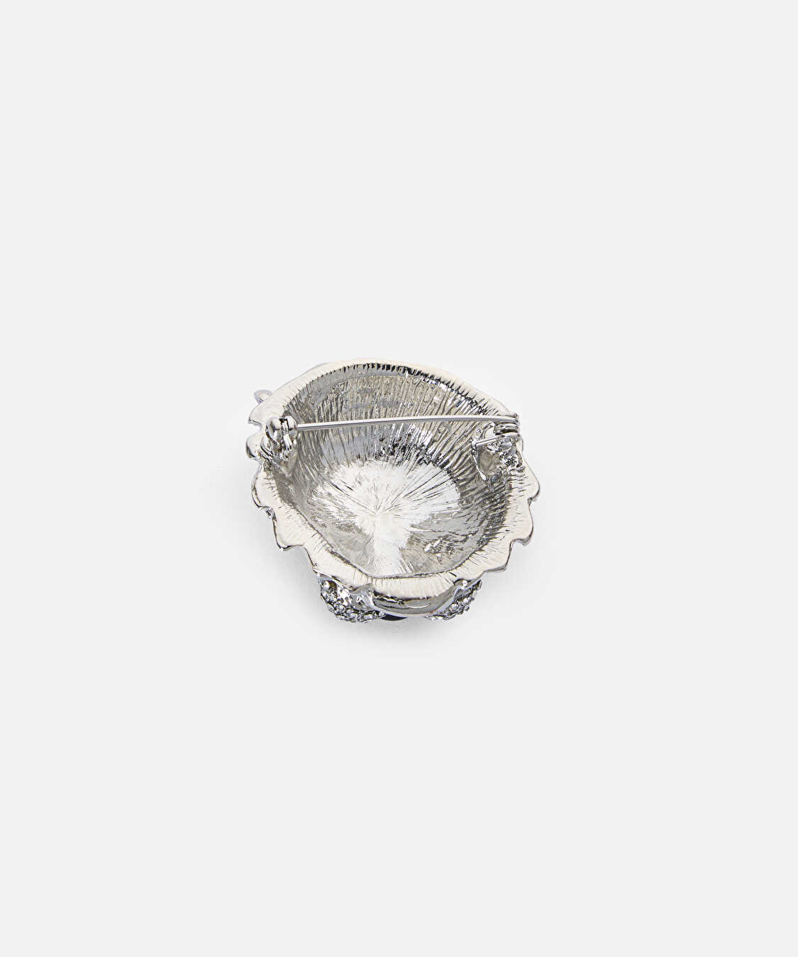 Strass taşlı hayvan figürlü broş - IW6260057010122 - Gümüş Broş