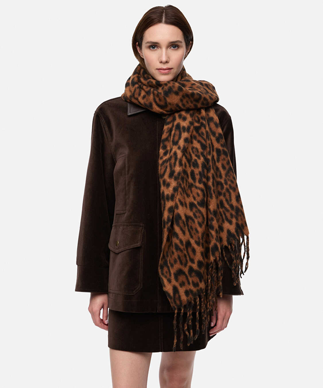 Leopar desen atkı - IW6260067005CD4 - Leopar Atkı