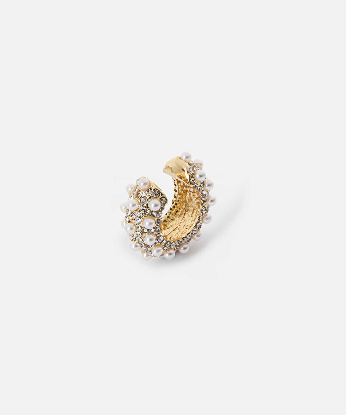 Suni incili ear cuff - IW6260068042265 - Altın Küpe