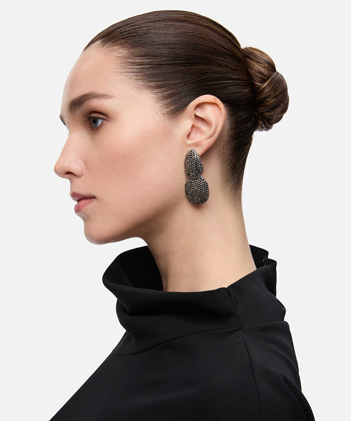 Parlak taşlı küpe - IW6260068067122 - Gümüş Küpe
