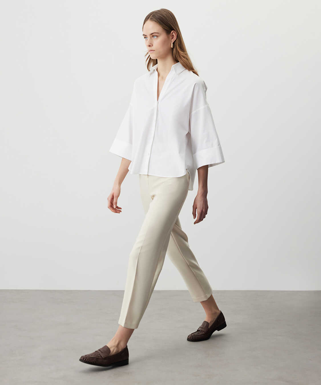 Cepli carrot fit pantolon - IS1260003081003 - Natürel Pantolon