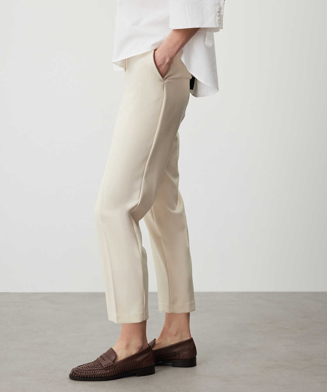 Cepli carrot fit pantolon - IS1260003081003 - Natürel Pantolon