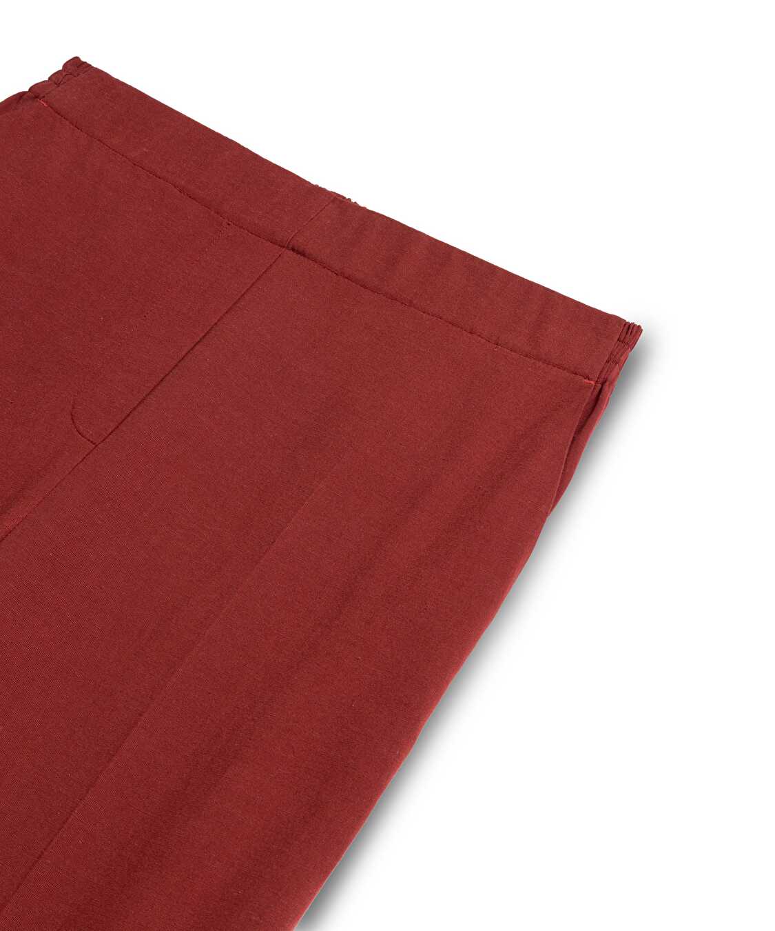 Wide leg fit ütü izli pantolon - IS1260003093DE4 - Yanık Turuncu Pantolon