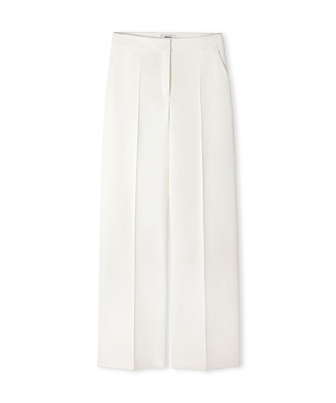 Wide leg fit pantolon - IS1260003112018 - Ekru Pantolon