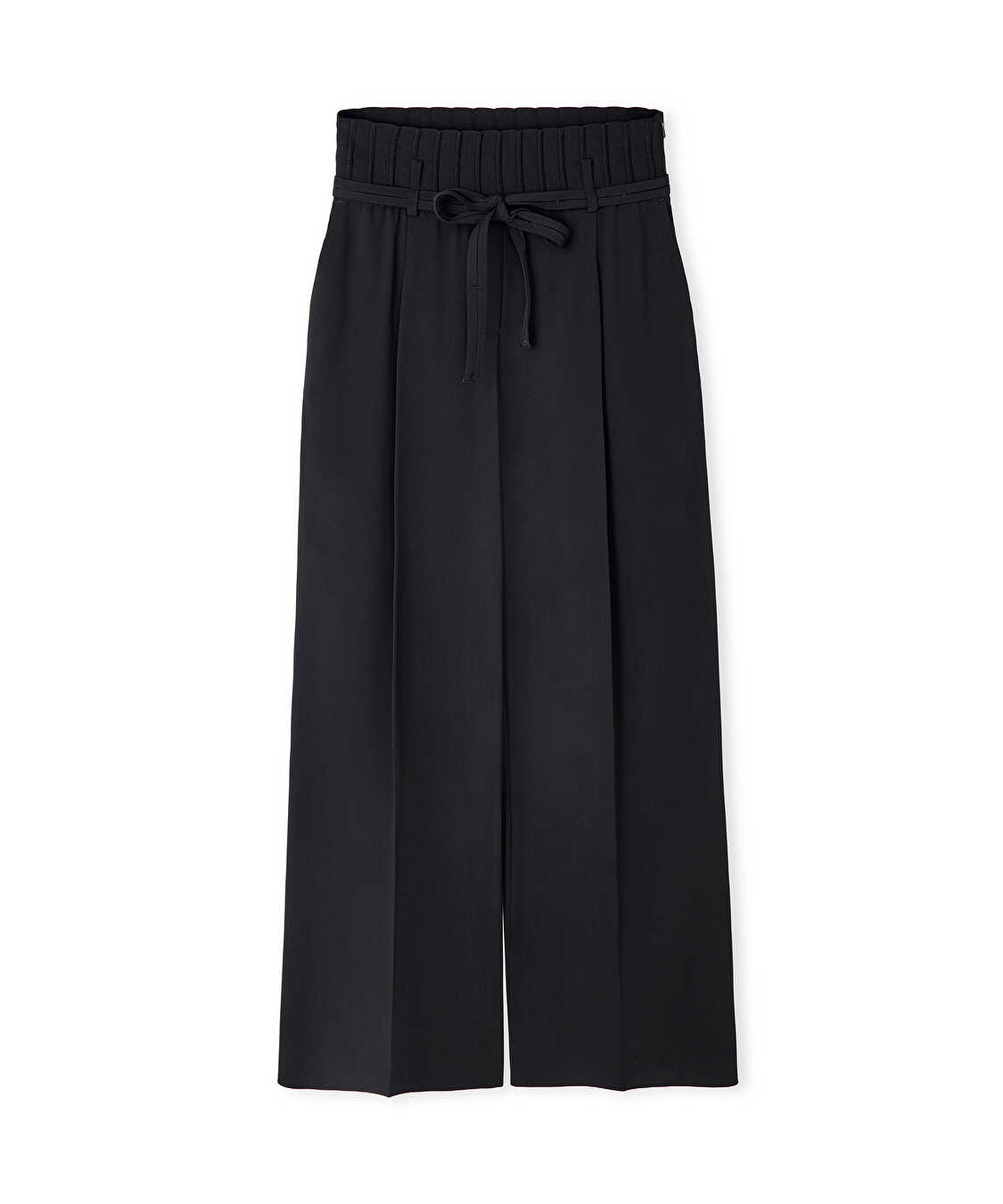 Çift kat bel pantolon - IS1260003117001 - Siyah Pantolon