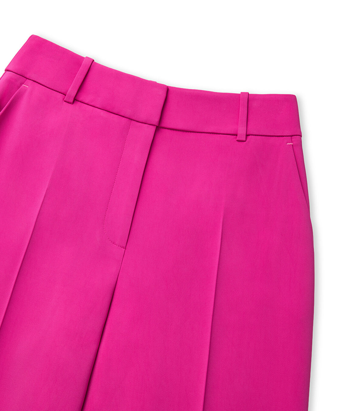 Wide leg fit pantolon - IS1260003118004 - Fuşya Pantolon