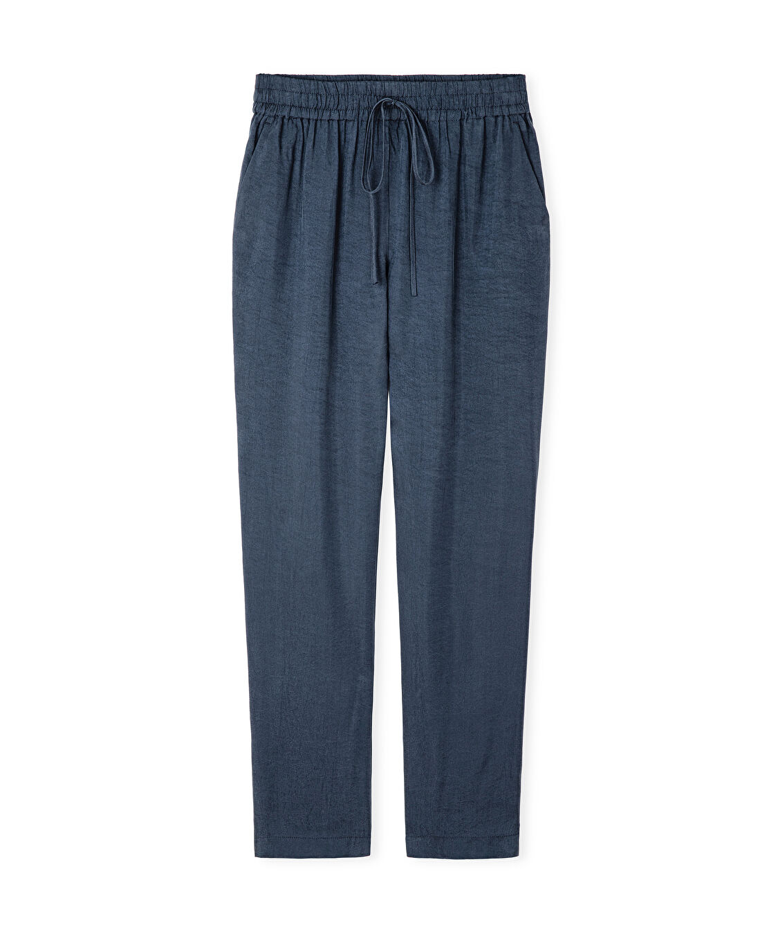 Belden bağlamalı carrot fit pantolon - IS1260003151015 - Lacivert Pantolon