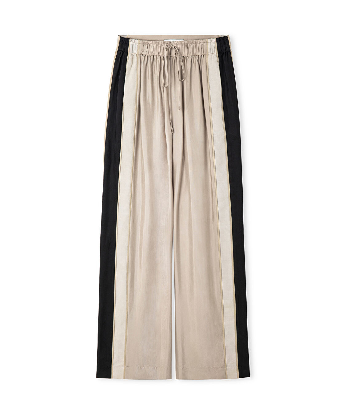 Ayarlanabilir bel colorblock pantolon - IS1260003154003 - Natürel Pantolon